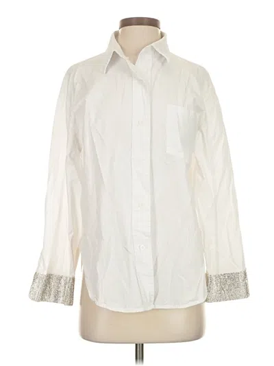Pre-owned Fore Long Sleeve Button Down Shirt In Ivory
