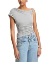 Fore One Shoulder Top In Gray