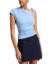 Fore One Shoulder Top In Sky Blue