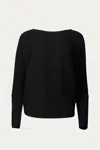 Fore Ottoman Modal-blend Dolman-sleeve Sweater In Black In Black