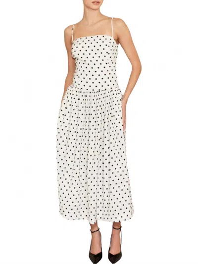 Fore Polka Dot Dress In White