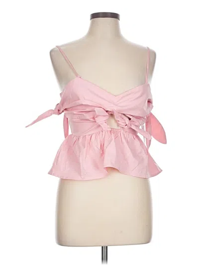 Pre-owned Fore Sleeveless Blouse In Pink