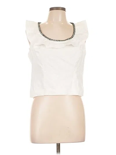 Pre-owned Fore Sleeveless Blouse In White