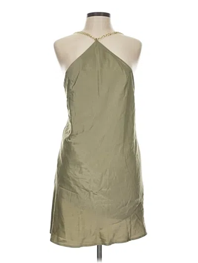 Pre-owned Fore Sleeveless Top Green Halter Neckline Tops