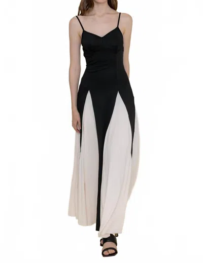 Fore Sophia Maxi Dress In Black/white