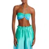 Fore Womens Ombre Polyester Bikini Swim Top In Multi