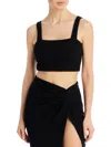 Fore Womens Ribbed Stretch Cropped In Black