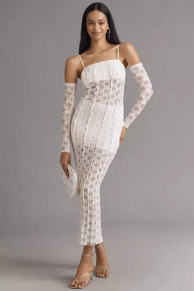 Foren Frida Lace Dress In White