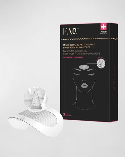 Foreo Faq Microneedling Anti-wrinkle Hyaluronic Acid Patches For Forehead In White