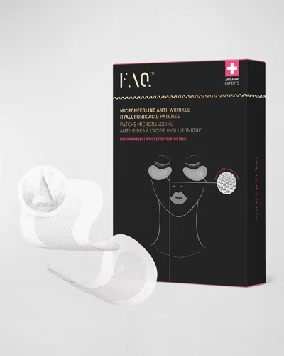 Foreo Faq Microneedling Anti-wrinkle Hyaluronic Acid Patches For Under Eyes In White