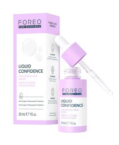 Foreo For Everyone Liquid Confidence Hyaluronic Acid Serum, 1 Oz. In Transparent