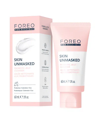 Foreo For Everyone Skin Unmasked Probiotic Jelly Cleanser, 2 Oz. In Transparent