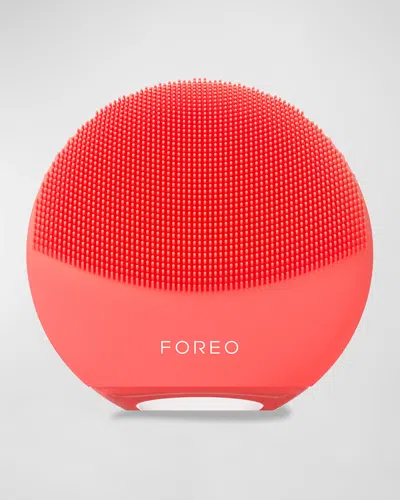 Foreo Luna 4 Mini Deep Cleansing Dual-sided Facial Cleansing Massager In Coral