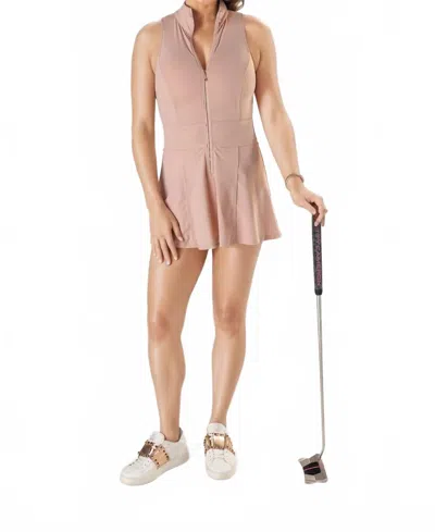Foreplay Golf Tee Time Golf Dress In Blush Pink In Neutral