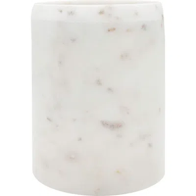 Foreside Home & Garden Foreside Home And Garden White Natural Marble Premium Kitchen Utensil Organizer Countertop Crock Hol