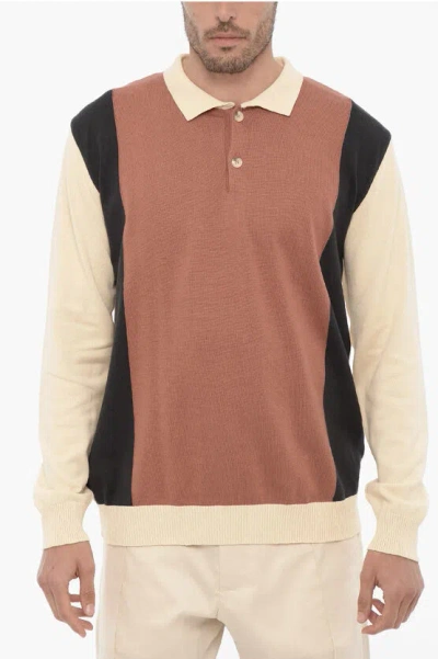 Forét 2-buttons Ribbed Polo Shirt In Pink