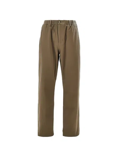 Forét Calm Seersucker-texture Elasticated-waist Trousers In Multi