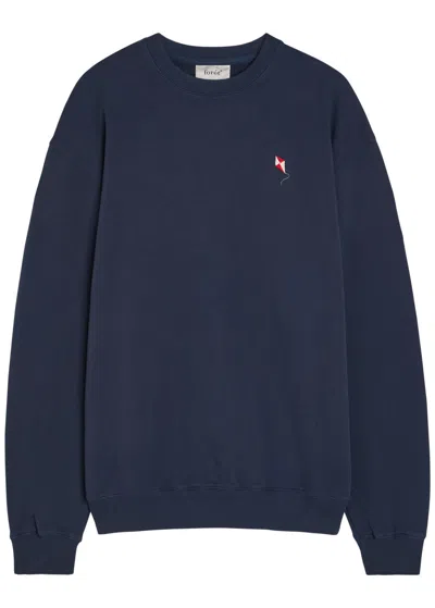 Forét Embroidered Cotton Sweatshirt In Blue