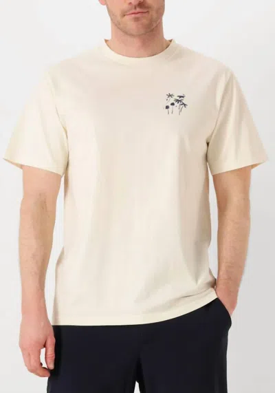 Forét Flora Short Sleeve T-shirt In Ecru In Multi