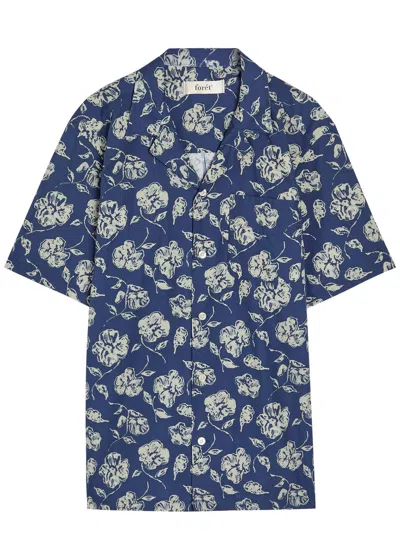 Forét Floral-print Cotton Shirt In Multi