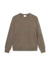 Forét Men's Relaxed Jacquard Sweater In Stone In Brown