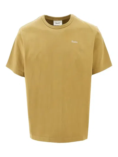 FORÉT OAK LOGO-EMBROIDERED COTTON T-SHIRT
