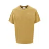 Forét Oak Logo-embroidered Cotton T-shirt In Yellow