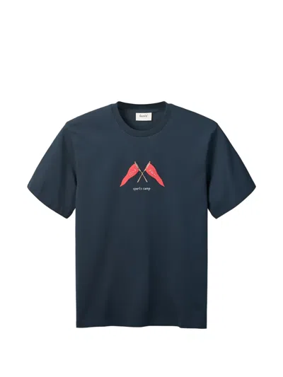 Forét Pennant T-shirt In Blue