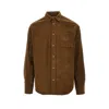Forét 'river' Corduroy Shirt In Brown