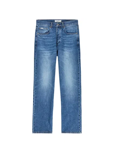 Forét Washed Straight-leg Jeans In Blue