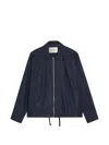 Forét Zip-up Drawstring Jacket In Blue