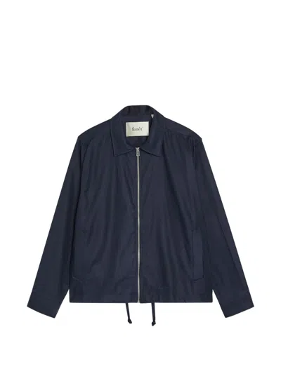 Forét Zip-up Drawstring Jacket In Blue