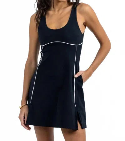Fore-te Amelia Athletic Dress In Black