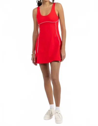 Fore-te Amelia Athletic Dress In Cherry In Red