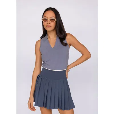 Fore-té Club Attire Clara Tennis Skirt In Blue