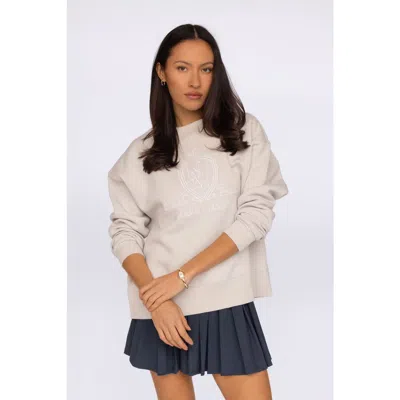 Fore-té Club Attire Club Crew Neck Sweatshirt In White