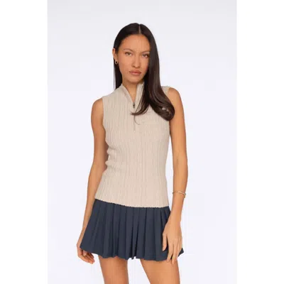 Fore-té Club Attire Elise Knit Tank In Pink