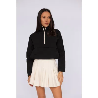 Fore-té Club Attire Margot Performance Pullover In Black