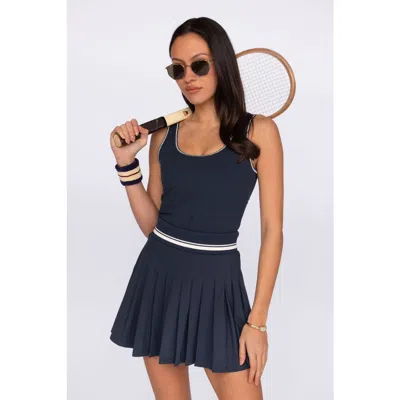 Fore-té Club Attire Monroe Tennis Skirt In Blue
