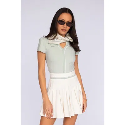 Fore-té Club Attire Monroe Tennis Skirt In Nude