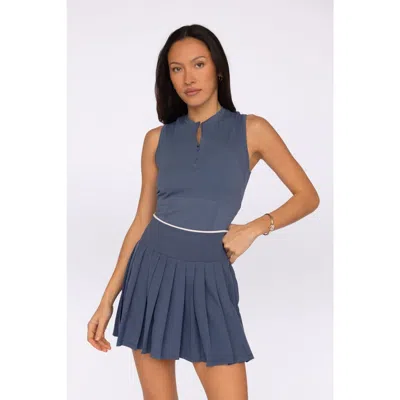 Fore-té Club Attire Stella Athletic Tank In Blue