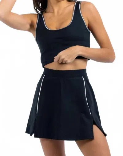 Fore-te Lola Mini Skort In Black