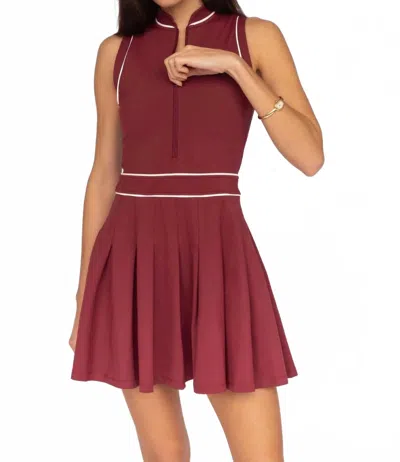 Fore-te Tate Upf 50+ Dress In Burgundy In Red