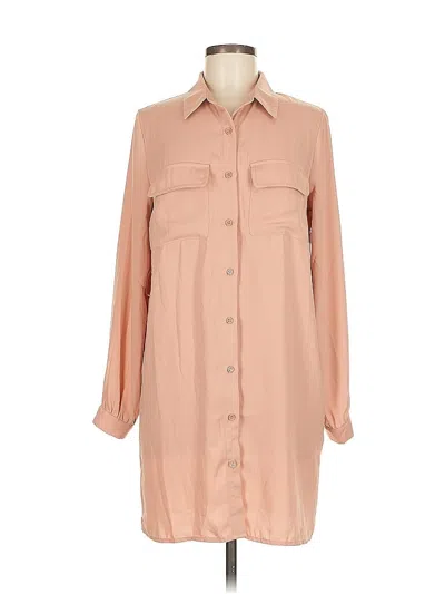 Pre-owned Forever 21 3/4 Sleeve Blouse In Brown