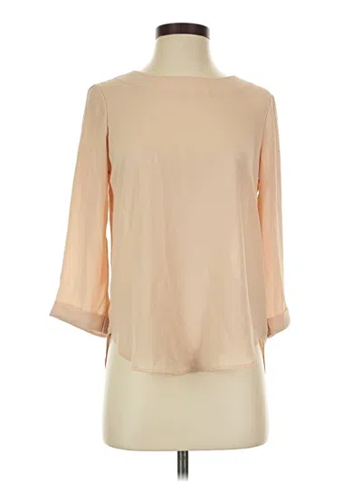 Forever 21 3/4 Sleeve Blouse In Brown