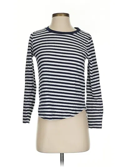 Pre-owned Forever 21 3/4 Sleeve T-shirt In Blue