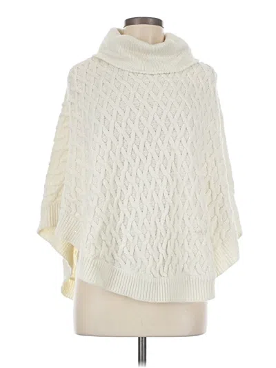 Pre-owned Forever 21 3/4 Sleeve Top Ivory Cowl Neck Tops In White