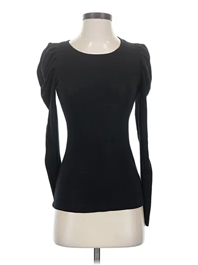 Pre-owned Forever 21 3/4 Sleeve T-shirt In Black
