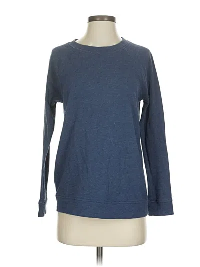 Pre-owned Forever 21 3/4 Sleeve T-shirt In Blue