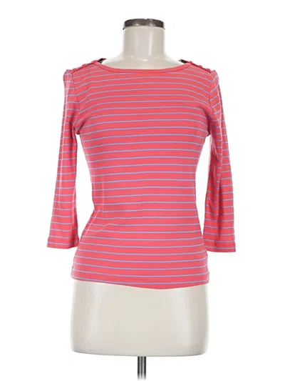 Pre-owned Forever 21 3/4 Sleeve T-shirt In Pink